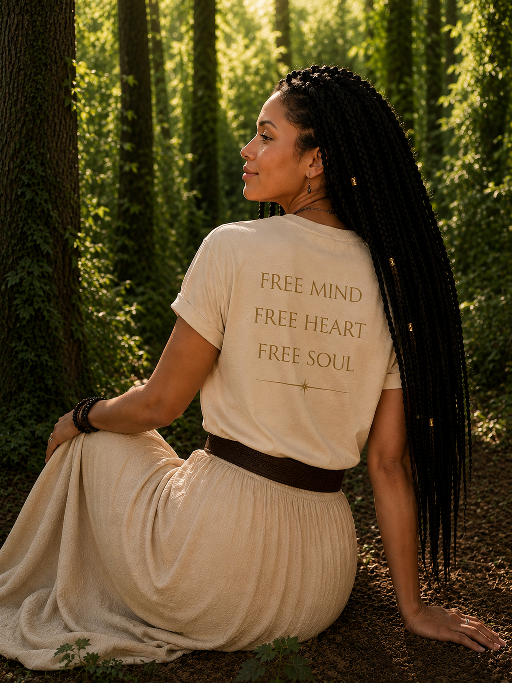 Gold Go Within Tee