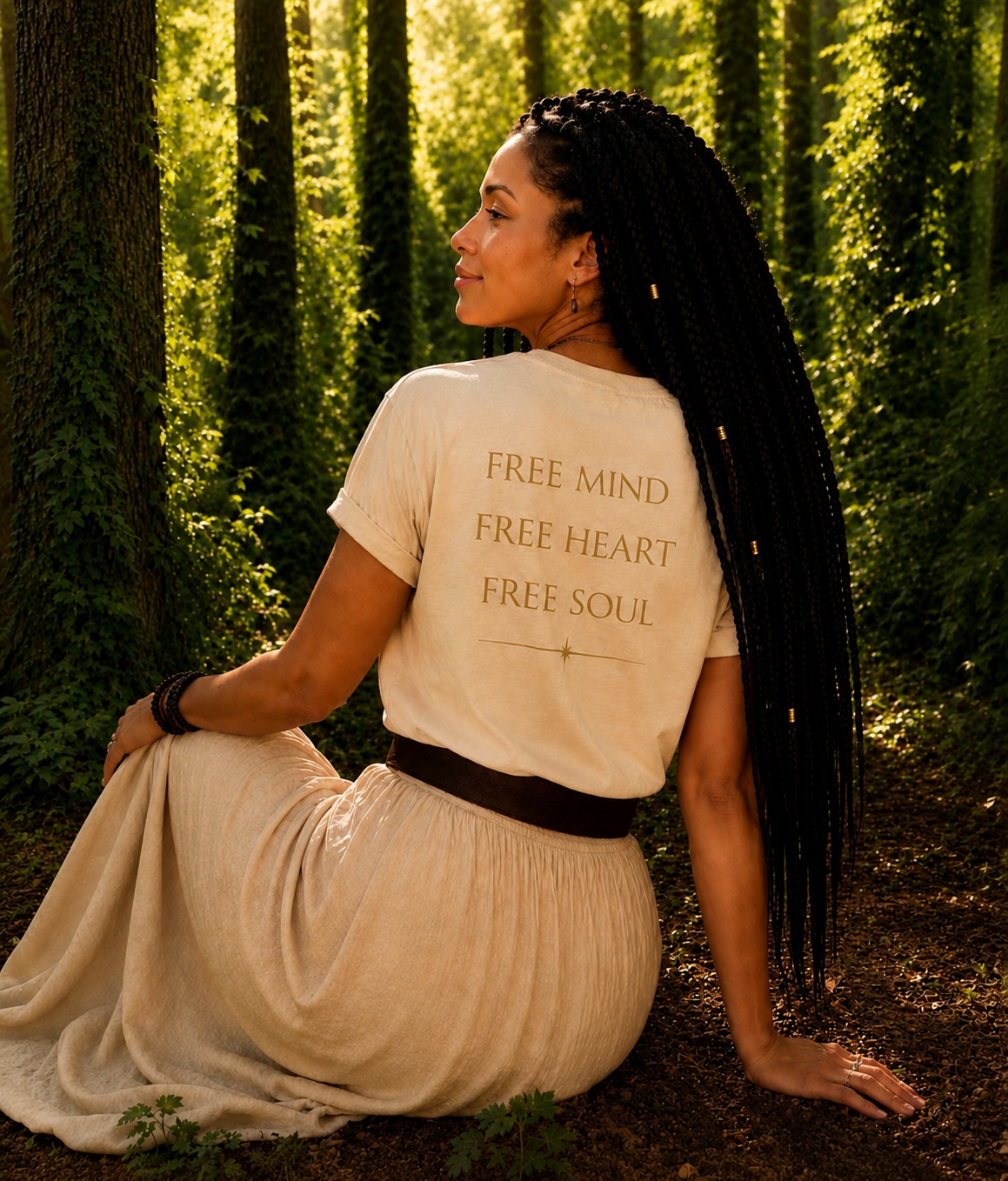 Gold Go Within Tee